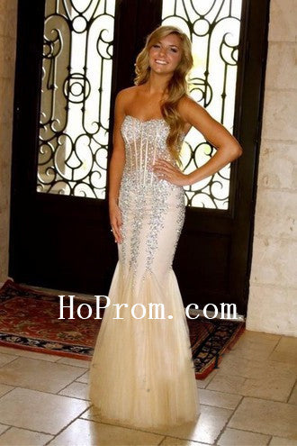 Strapless Prom Dresses,Mermaid Prom Dress,Sequin Evening Dress