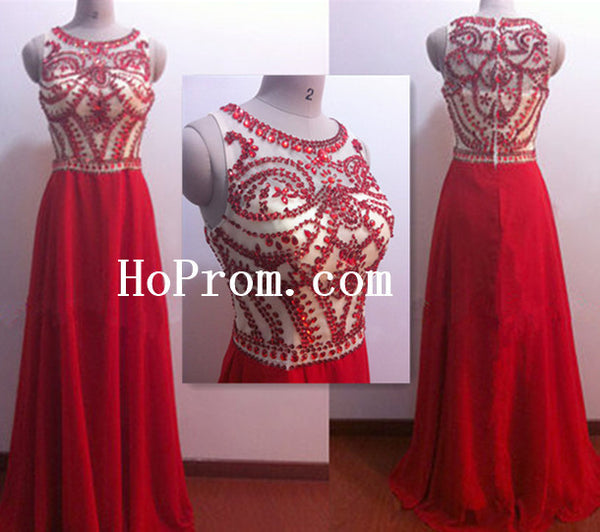 O-Neck Beading Prom Dress,Charming Prom Dress,Evening Dress