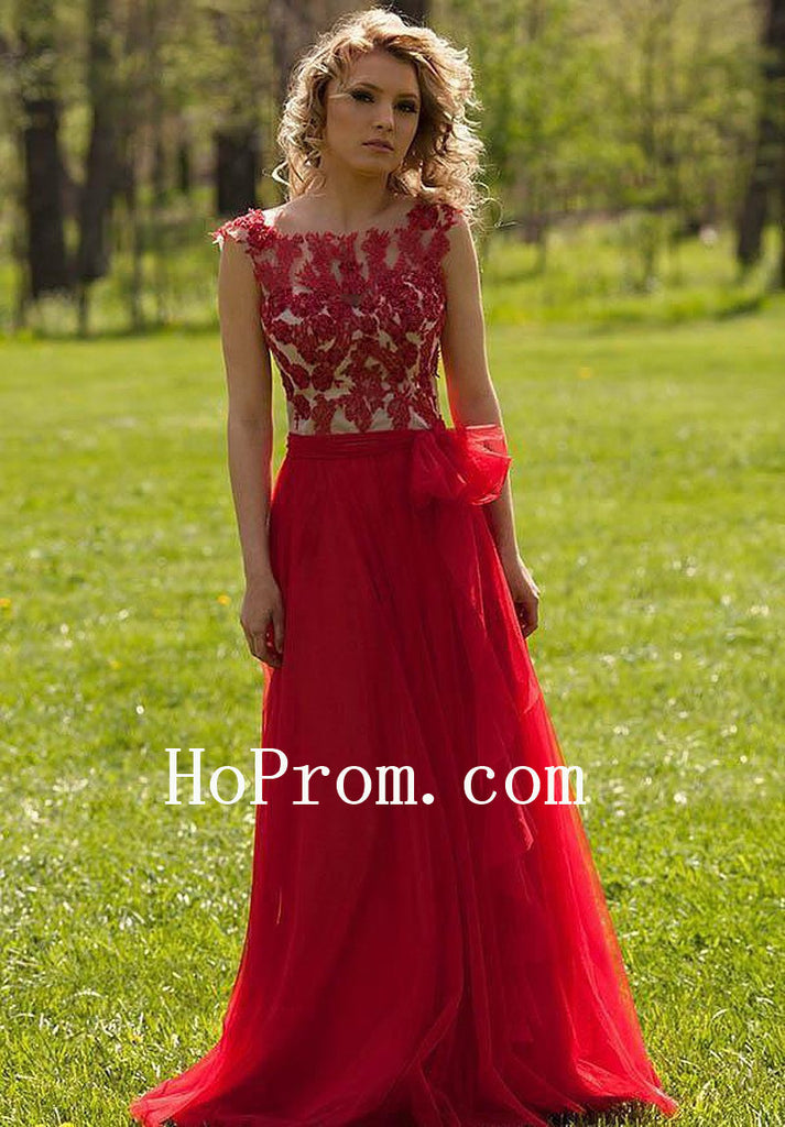 Red Stunning Prom Dresses,A-Line Prom Dress,Evening Dress