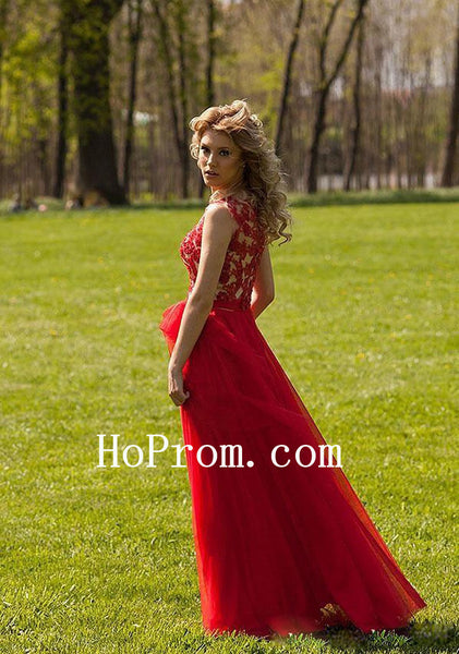Red Stunning Prom Dresses,A-Line Prom Dress,Evening Dress