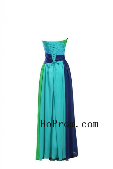 Strapless Colorful Prom Dress,Sweertheart Prom Dresses,Evening Dress