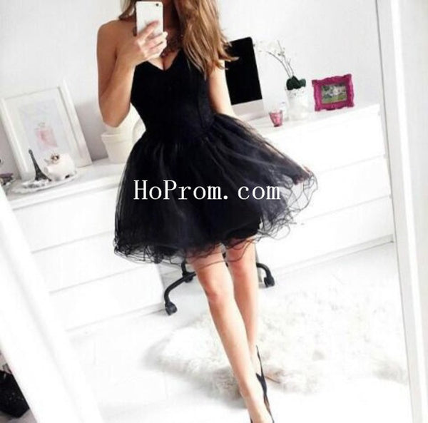 Black Short Prom Dresses,Prom Dress,Evening Dresses