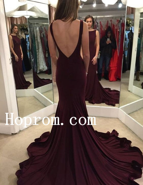 Sleeveless Prom Dresses,Open Back Prom Dress,Evening Dress