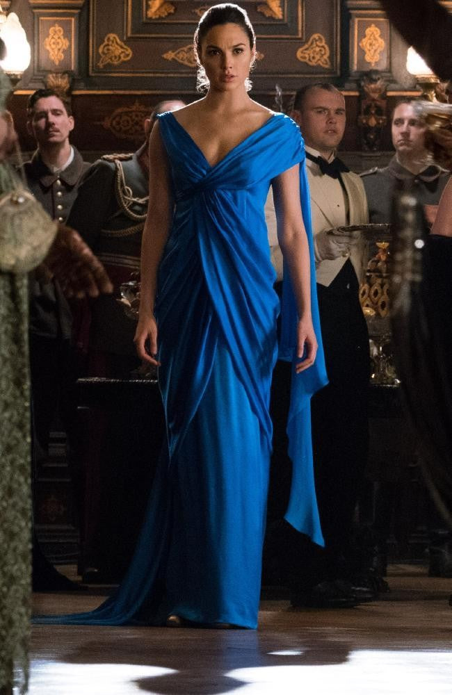Gal Gadot Off The Shoulder Blue Dres Wonder Woman Blue Dress Evening Prom Dress