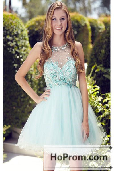 Lovely Short Beading A-Line Prom Dresses Homecoming Dresses