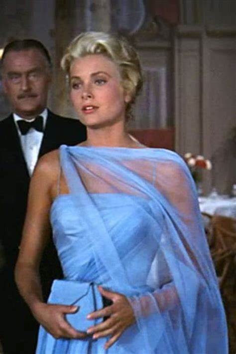 Grace Kelly as Frances Stevens Blue Dress Formal Prom Dress in To Catc – Hoprom