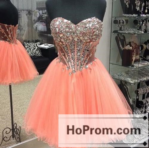 Sweetheart Short Beaded A-Line Prom Dresses Homecoming Dresses