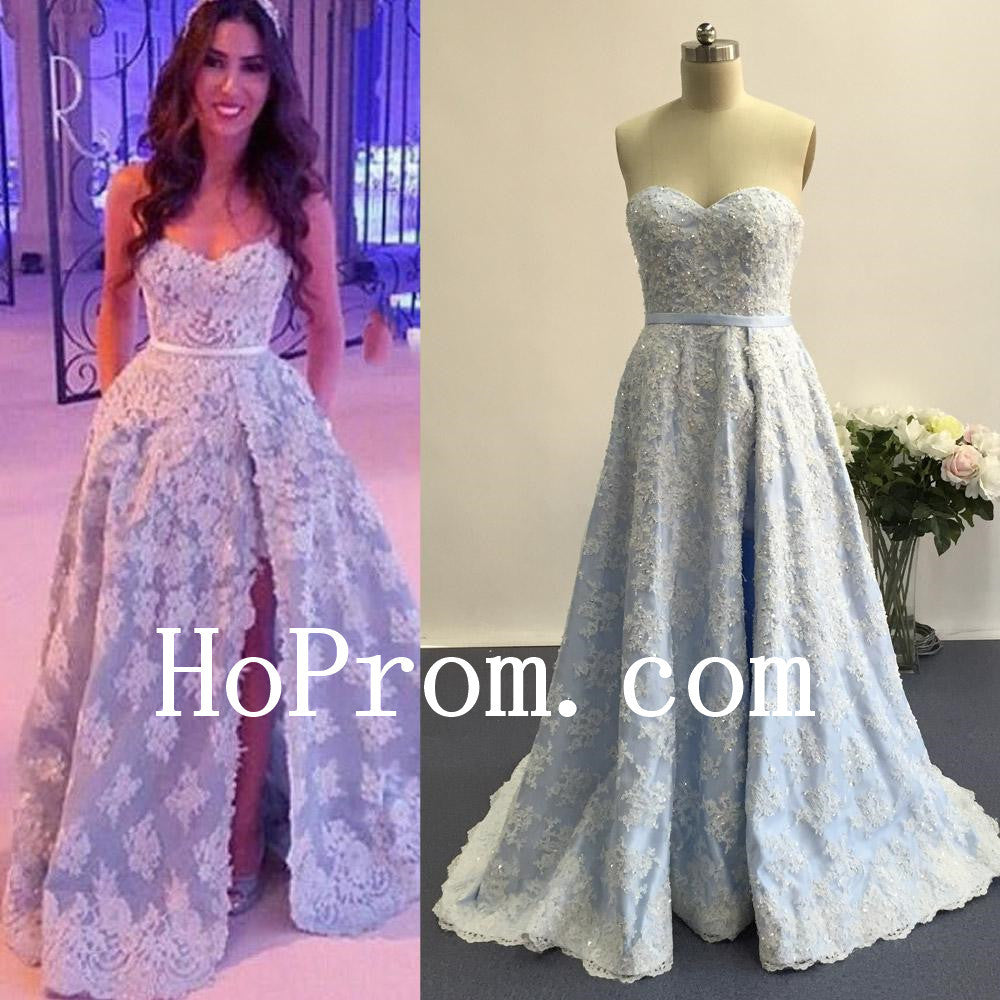 Sweetheart Slit Prom Dresses,Lovely Prom Dress,Evening Dress