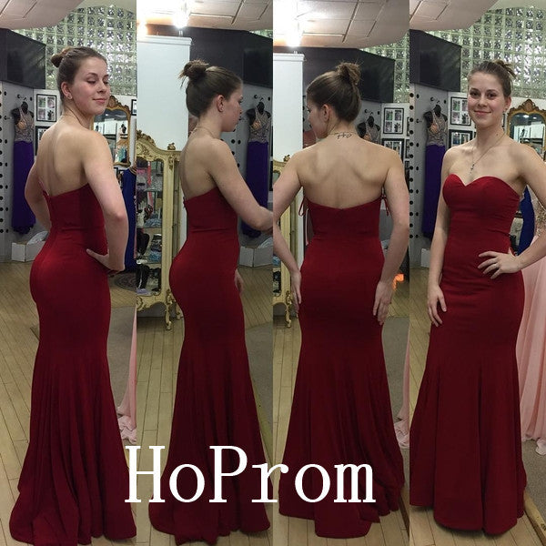 Strapless Prom Dresses,Sweetheart Prom Dress,Evening Dress
