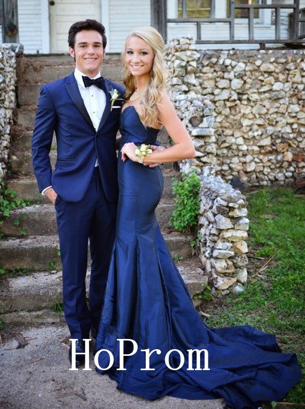 Strapless Satin Prom Dresses,Floor Length Prom Dress,Evening Dress