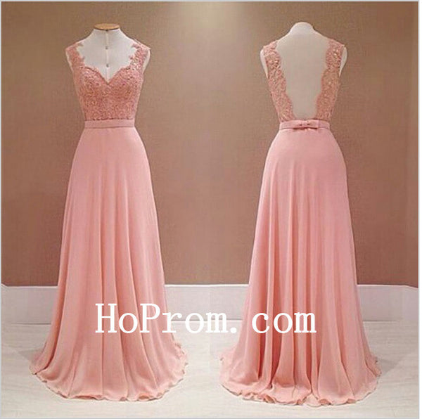 Cute Long Prom Dresses,Pink Prom Dress,Evening Dress