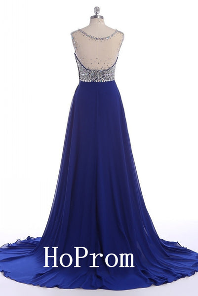 Royal Blue Prom Dresses,A-Line Prom Dress,Evening Dress