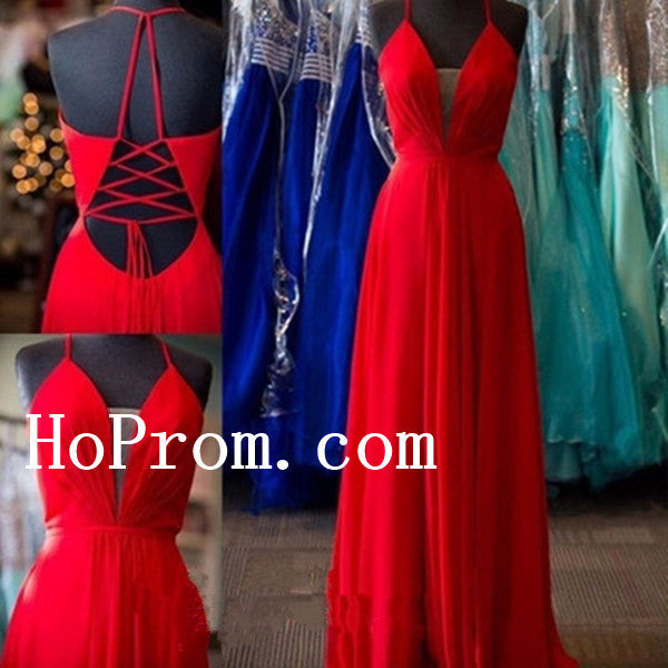 Red Prom Dresses,Long Prom Dress,Red Evening Dress