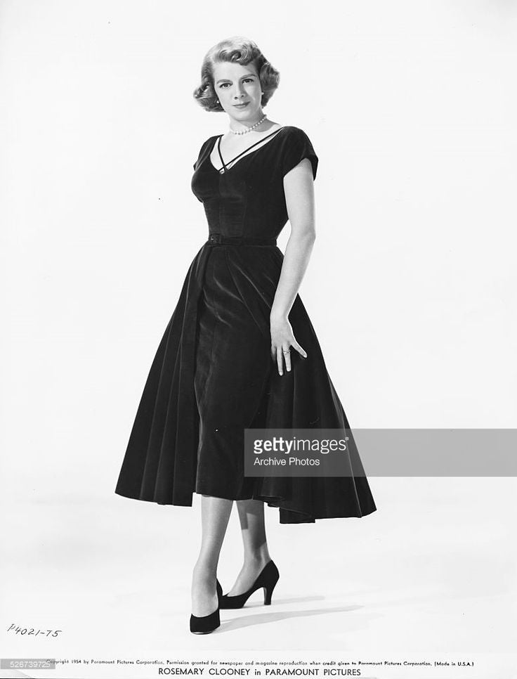 Rosemary Clooney as Betty Haynes Green Velvet Vintage Dress from White Hoprom Rosemary Clooney as Betty Haynes Green Velvet Vintage Dress from White Hoprom
