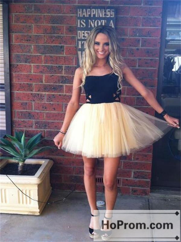 Black Strapless Short Mini Tulle Prom Dresses Homecoming Dresses Hoprom Black Strapless Short Mini Tulle Prom Dresses Homecoming Dresses Hoprom