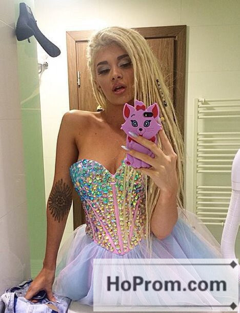 Sweetheart Short Tulle Corset Prom Dresses Homecoming Dresses