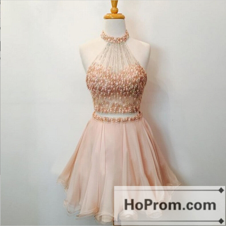 Stunning Two Piece Short Prom Dresses Homecoming Dresses
