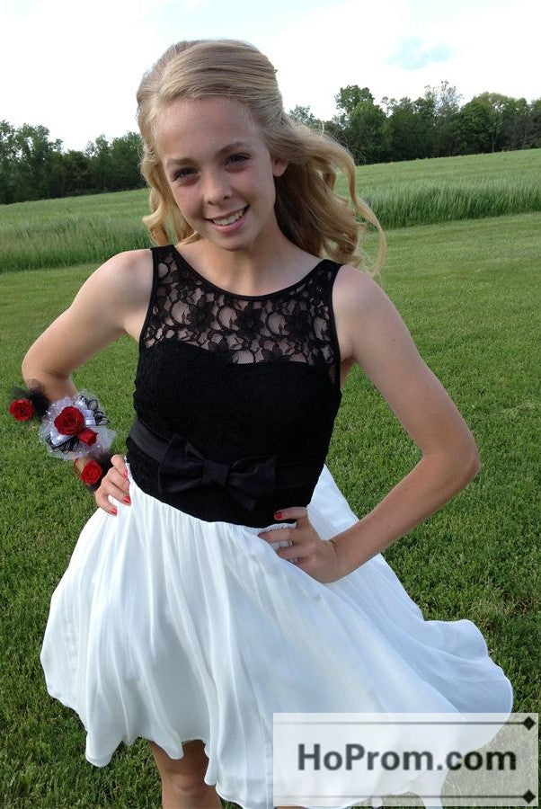 A-Line Black And White Prom Dresses Homecoming Dresses Hoprom A-Line Black And White Prom Dresses Homecoming Dresses Hoprom