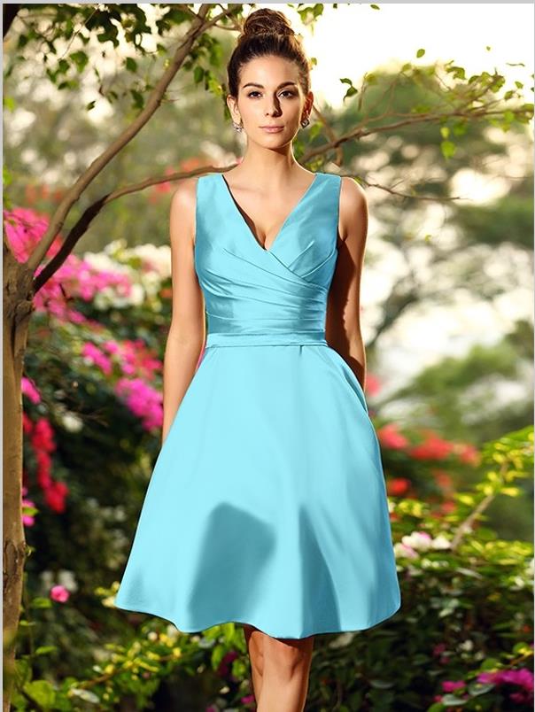 short satin bridesmaid dresses Gold Sequins Short Bridesmaid Dress FancyVestido
