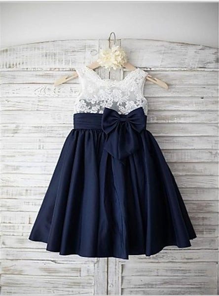 Chiffon Straps Sleeveless Flower Girl Dresses Floor Length Dress With Bowknot