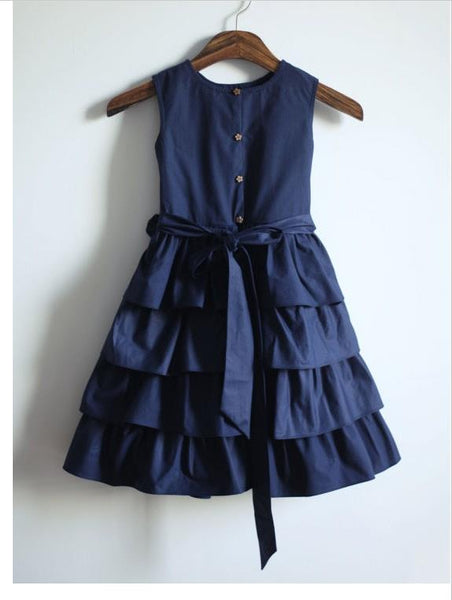 Stain Princess Sleeveless Long Taffeta Flower Girls Dresses With Bowknot