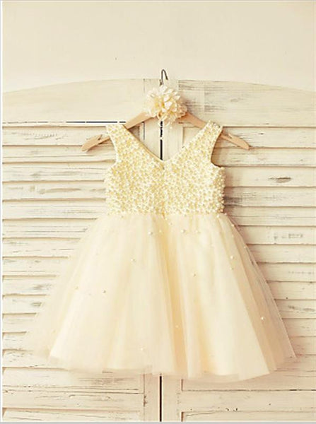 Lace Princess Scoop Sleeveless Flower Girl Dresses Floor Length Dress