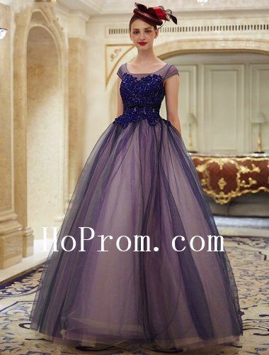 Elegant Prom Dresses,Cap Sleeve Prom Dress,Evening Dress