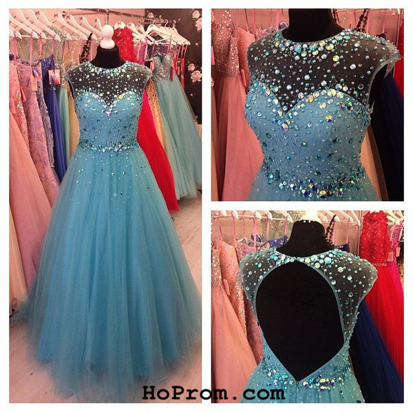 Long Prom Dresses Long Prom Dress with Beads Evening Dress