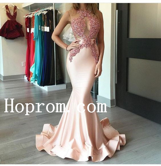 Sheath Mermaid Prom Dresses,Beading Prom Dress,Evening Dress