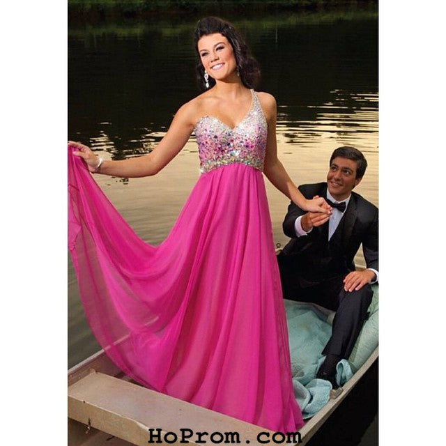 One Shoulder Prom Dresses,Hot Pink Prom Dress,Evening Dresses Hoprom One Shoulder Prom Dresses,Hot Pink Prom Dress,Evening Dresses Hoprom
