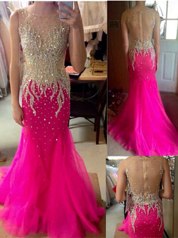 Sparkling Prom Dresses,Backless Prom Dress,Pink Evening Dress