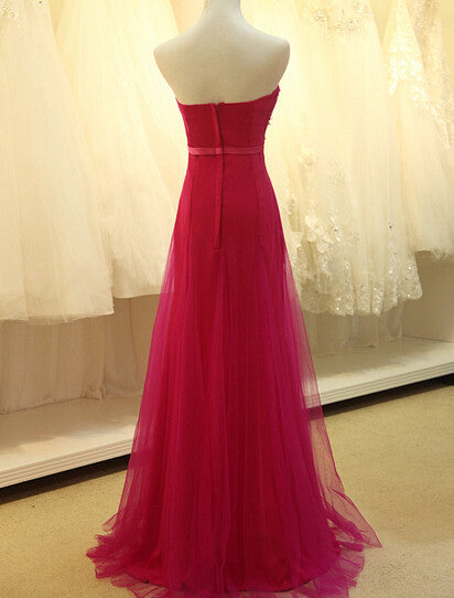 Simple A Line Prom Dresses Lace pattern Evening Dresses