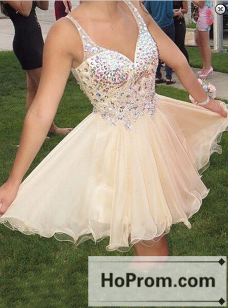 Short Mini Beaded Sweetheart Prom Dresses Homecoming Dresses