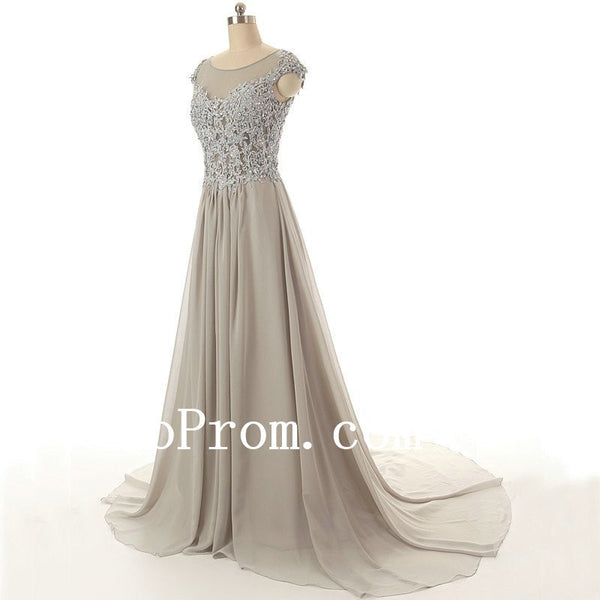 Elegant Applique Prom Dresses,A-Line Prom Dress,Evening Dress