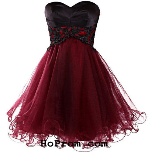 Short Wine Red Prom Dress Short Prom Dresses Cocktail Dress