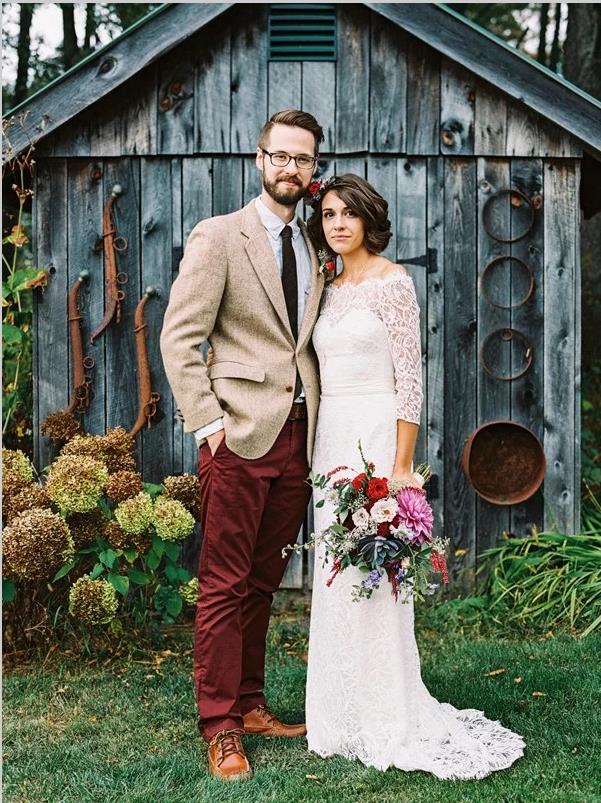 Column Lace 3/4 Sleeves Off Shoulder Wedding Dresses With Bowknot Hoprom Column Lace 3/4 Sleeves Off Shoulder Wedding Dresses With Bowknot Hoprom