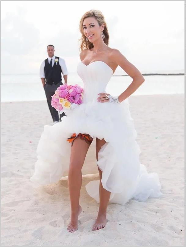 Sweetheart Princess Organza Asymmetrical Strapless Wedding Dresses Hoprom Sweetheart Princess Organza Asymmetrical Strapless Wedding Dresses Hoprom